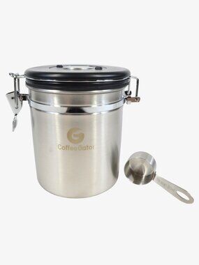 Coffee Gator Stainless-steel Coffee Canister, 44 fl oz
